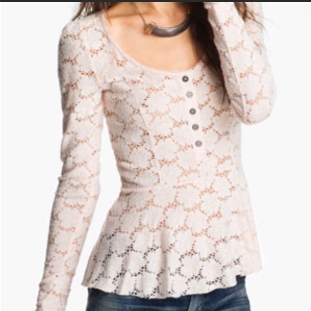 Free People Lace Top
